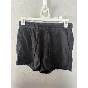 Old Navy black linen/rayon blend shorts size M